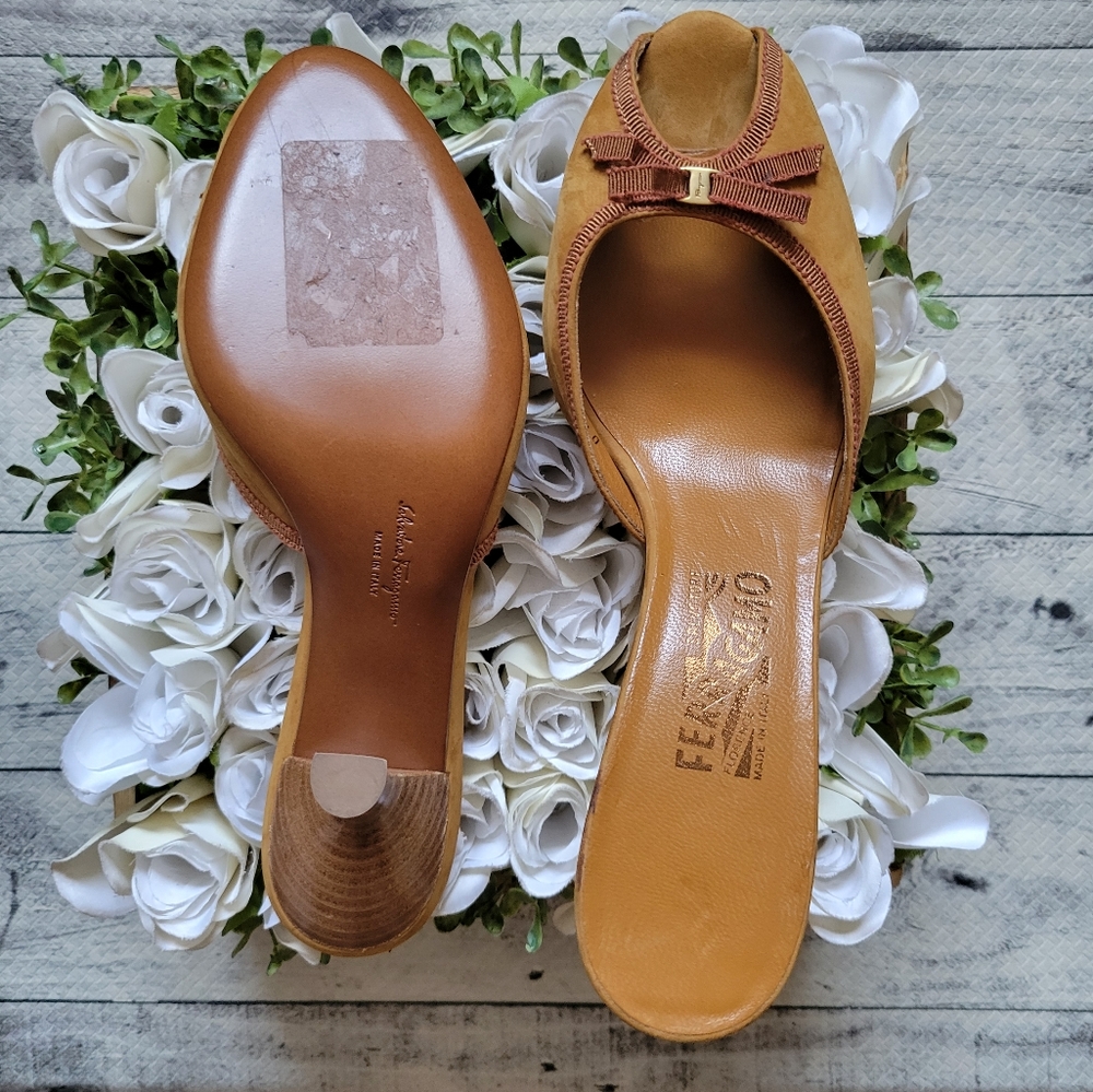 Salvatore Ferragamo Suede Mules - Picture 3 of 7